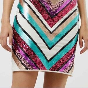 Express sequin mini skirt - size XS